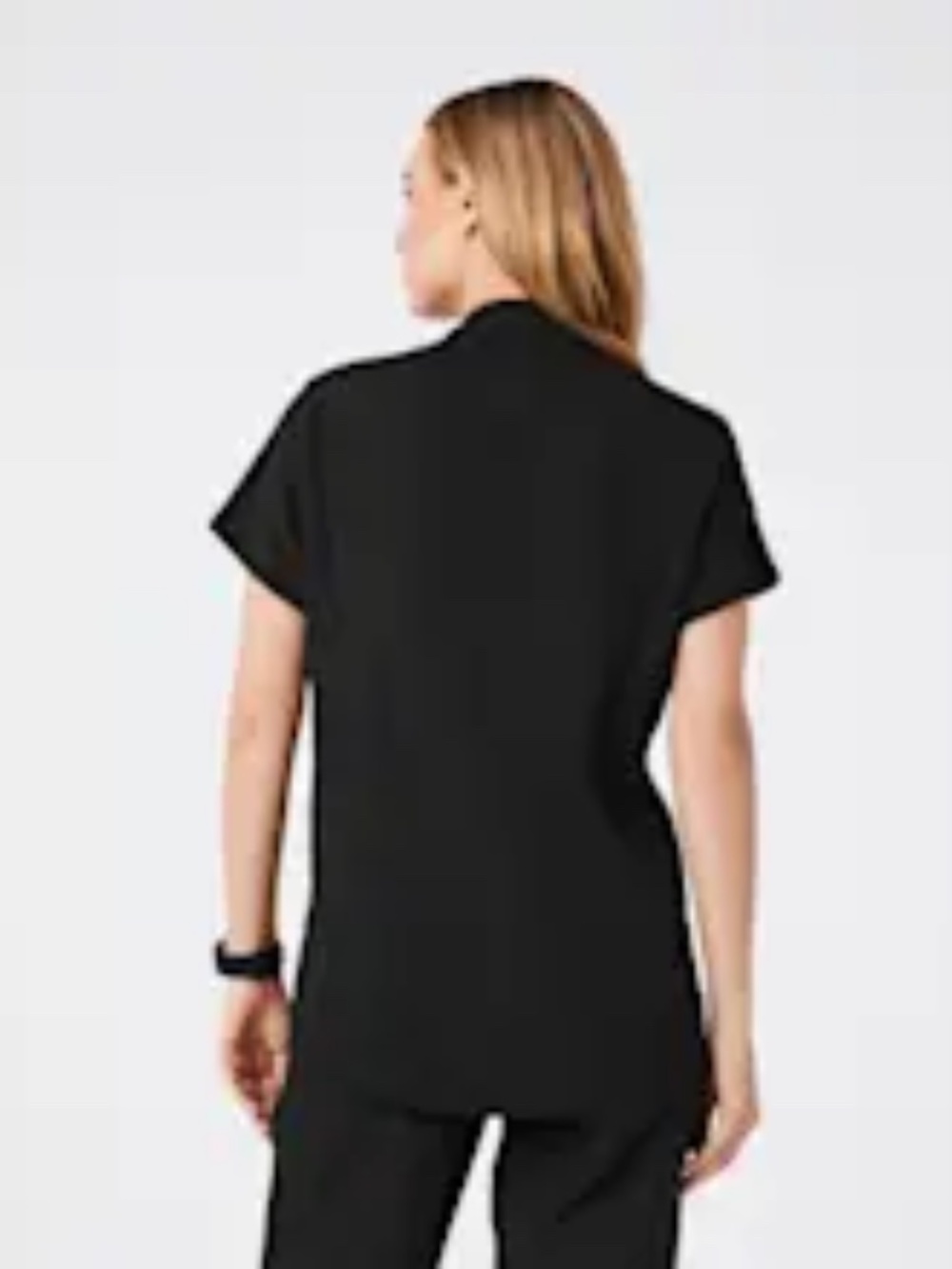 Figs - Women's Montex Scrub Top - Size L - Black - Picture 3 of 5